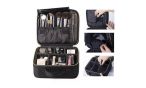 Waterproof Travel EVA Cosmetic Bag Cheap Wholesale. Small pocket for makeup brush, zipper pocket hold small kit, divider hold  lipstick, eye shadow singles and accessories. We have more cosmetic bag themes, size and color custom design.