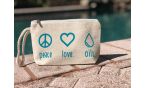 Peace Love Oils Essential Oils Bag With Wristlet Perfect cosmetic bag to hold your favorite essential oils