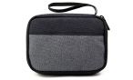 Small Electronic Organizer Pouch Universal Zipper Travel Cosmetic Makeup Handbag Coins/USB/Hard Drive/Cables Carry Case with Hand Strap
