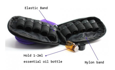 Keychain Essential oil carrying bag