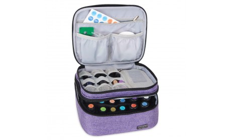 Double Layer Organizer Nylon Essential oil Roller Bottles and Accessories Protective Carrying Case Bag