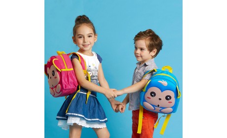 New style 3D cartoon animal school bag Children Kid backpack 