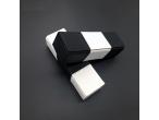 black and white pu leather sunglasses cute spectacle glasses case optical eyewear cases