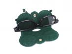 3Colors OEM Luxury Folding Leather Glasses Case Sunglasses Protective Case