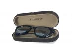 Silver Fashion Eyeglasses Display Box Custom Embossed Logo PU Leather Glasses Packing Case Wholesale Stylish Glasses Case