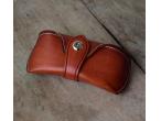 Top Quality Handmade Full Grain Leather Glasses Case Genuine Leather Spectacles Case
