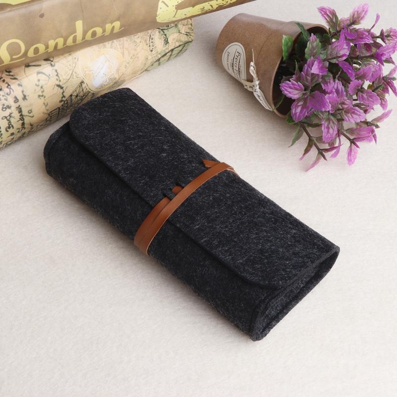 NEW 1PCS New Top-grade Exquisite Felt Cloth Sunglasses Boxes High Quality Luxury Fabric Glasses Case Gray/Rose/Orange/Pink/Green