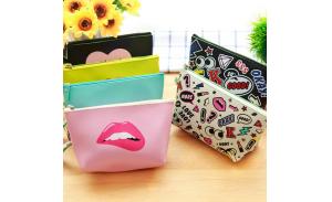 Popular promotion pu lady makeup travel bag cosmetic bag custom waterproof storage bag for women
