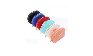 Promotional Gift Colorful PU leather Travel Cosmetic Bag Cosmetic Pouch Clutch wash bag