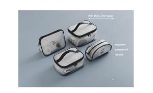 pvc clear mini makeup bags clear gift bag for cosmetic with handle