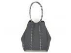 Neoprene Multipurpose womens handbag Beach Bag Tote with Inner Zipper Pocket and Movable Board (Large Grey)