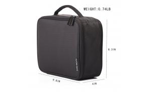Wholesale custom black nylon ladies waterproof portable cosmetic travel makeup bag