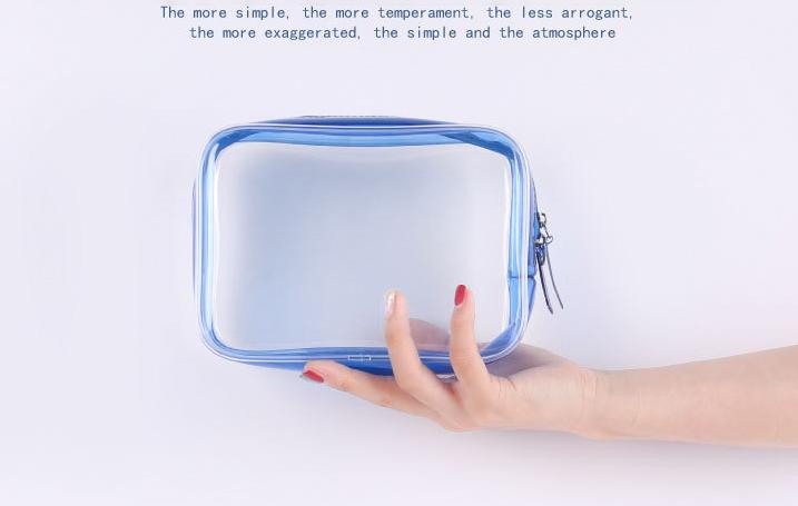 Wholesale transparent travel clear pvc cosmetic bag