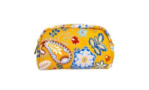 Pu Leather Zipper Make Up Bag Promotional Travel Cosmetic Bag