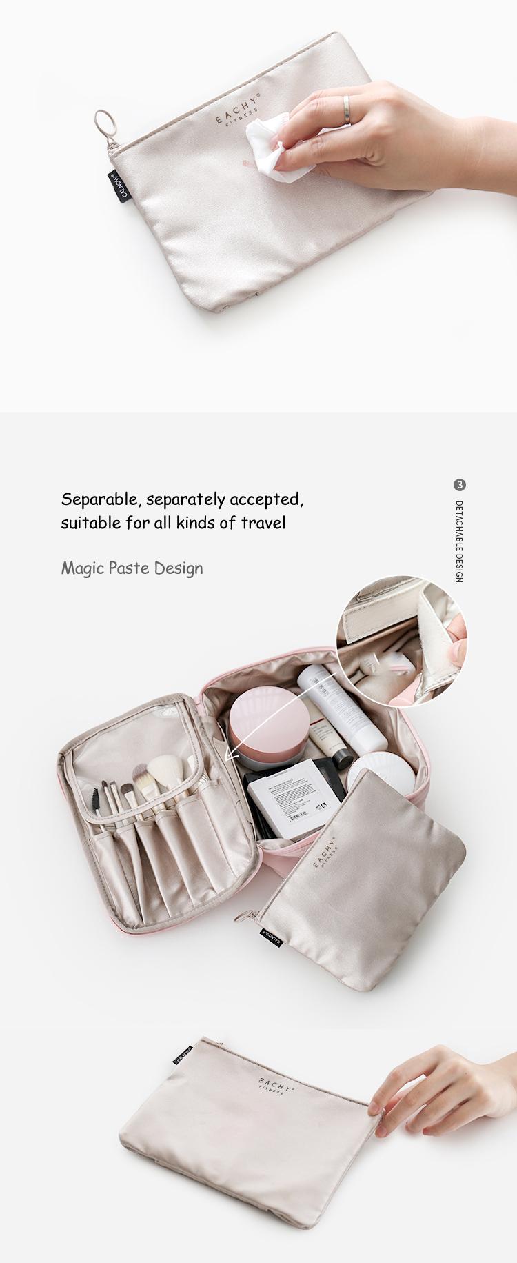 Hot sale Makeup Logo Customized Travel Cosmetic Bag