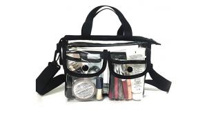 Wholesale Clear pvc cosmetic bags with adjustable shoulder strap