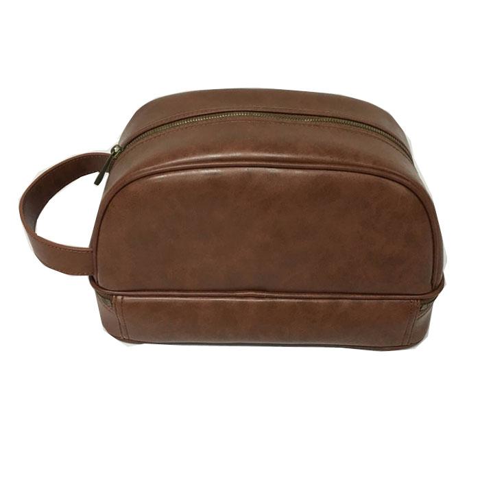 Wholesale Genuine Leather Travel Toiletry Bag Cosmetic Bags For Men