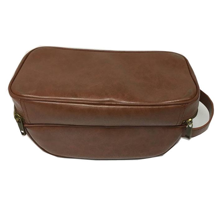 Wholesale Genuine Leather Travel Toiletry Bag Cosmetic Bags For Men