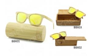 Unique Hard Bamboo Wooden Custom Wholesale Eyeglass Case