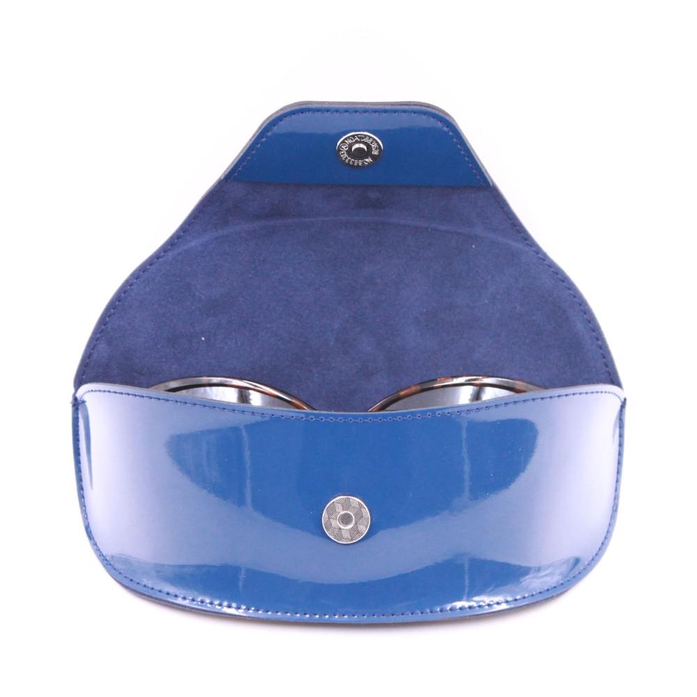 Navy Blue Sunglasses Case High Quality Sunglasses Box Hard Leather Wholesale Glass Case Big Oversize Customized