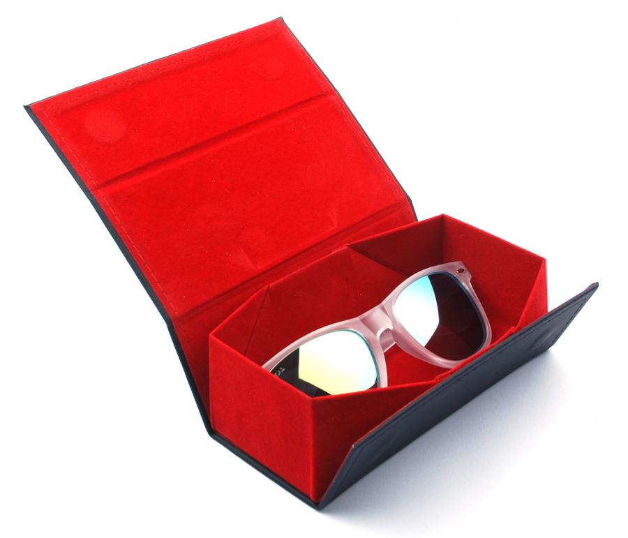 manufacture trendy new design custom logo sun glasses box cases folding