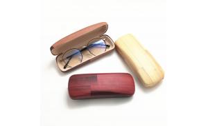 Factory Wholesale Wood Grain Sunglasses Case PU Leather Eye Glasses Box Glasses Storage Box Case For Sunglasses