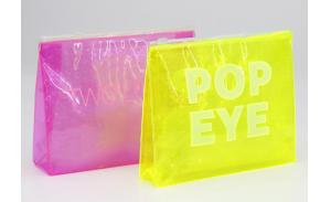 Wholesale waterproof transparent makeup PVC cosmetic bag with bubbles more color for choose