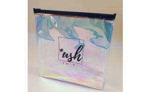 Hot Selling colorful plastic pvc cosmetic bag holographic makeup bag