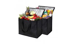 Eco-friendly non woven lunch bag Customized logo printed food delivery bag insulated cooler bag