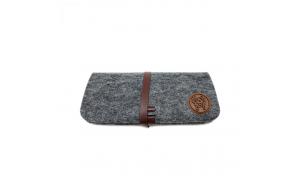 Glasses soft case with belt clip, felt lightweight sunglasses case ,easy to carry eyewear pouch