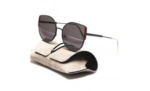 Wholesale PU Leather Eyeglass Case Portable Sunglasses Pouch for Women