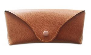 low MOQ custom logo brand design cheap wholesale leather sunglasses case
