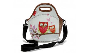 Cheap Lady Printing Neoprene Small Lunch Bag with Shoulder Strap