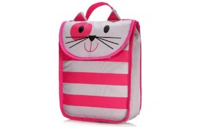 Kids waxed canvas cooler lunch bag