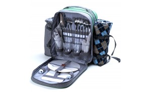 20cans large picnic cooler bag with side meah pocket phone pocket front pocket 