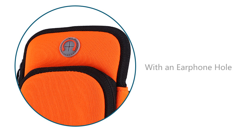 2020 Neoprene Multifunctional Zipper Running Sport Outdoor Gym Armband Bag For Mobile Phones Pouch