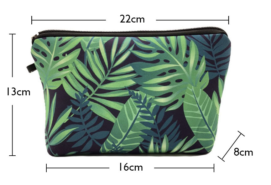Small and exquisite travel makeup pouch custom full printing neoprene cosmetic bag