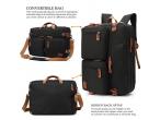 Waterproof Convertible Custom Tote Backpack Fit 17.3 Inch Laptop Messenger Bag Laptop Briefcase